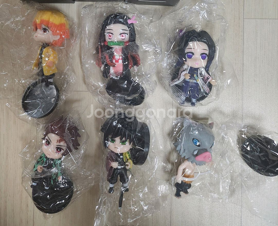 귀멸의칼날 미니피규어 6개일괄--0