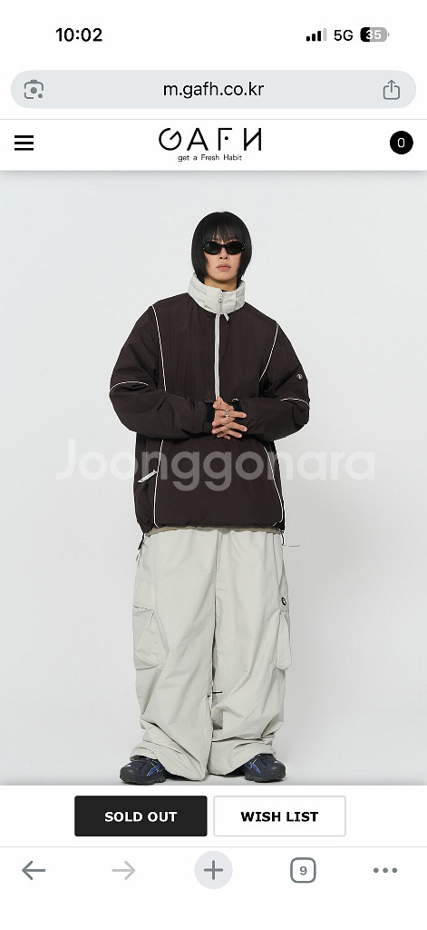 2425 가프 보드복 아노락 M사이즈 12만--0