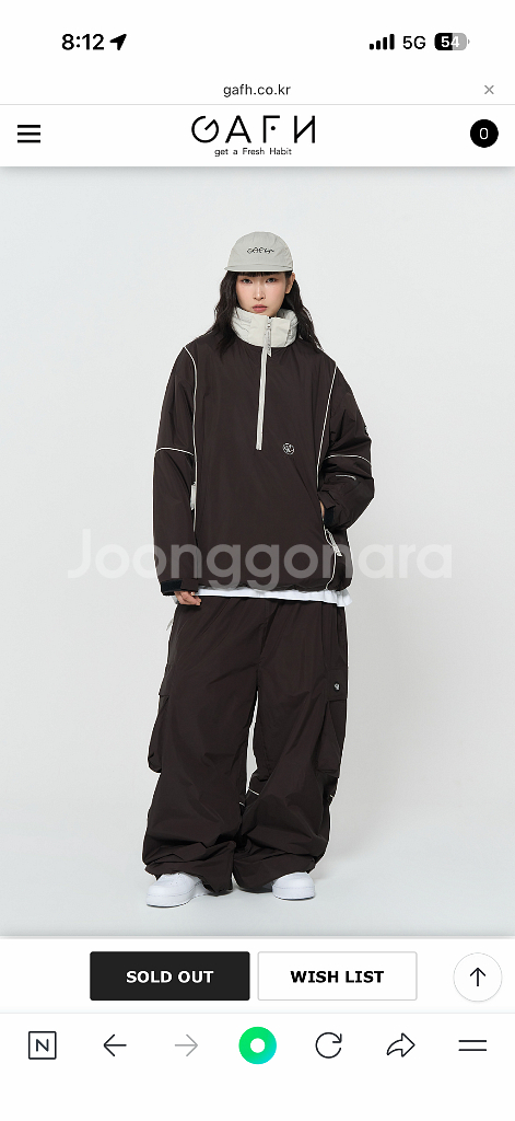 2425 가프 보드복 아노락 M사이즈 12만--3