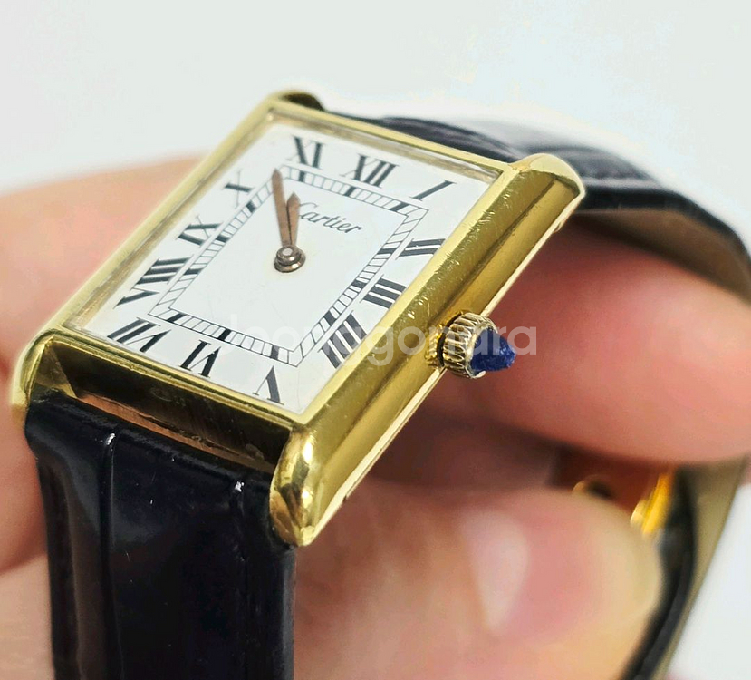 까르띠에 탱크머스트 18k시계 카르티에 오버홀완료 정품--2
