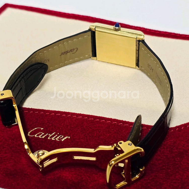 까르띠에 탱크머스트 18k시계 카르티에 오버홀완료 정품--4