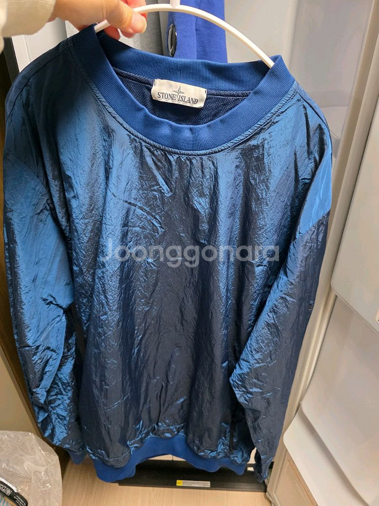 스톤아일랜드 나일론 맨투맨 블루 xl--0