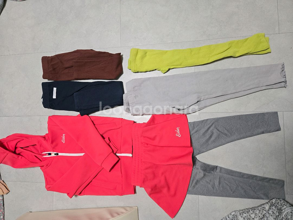 120사이즈 여아 옷 레깅스 바지 일괄--0