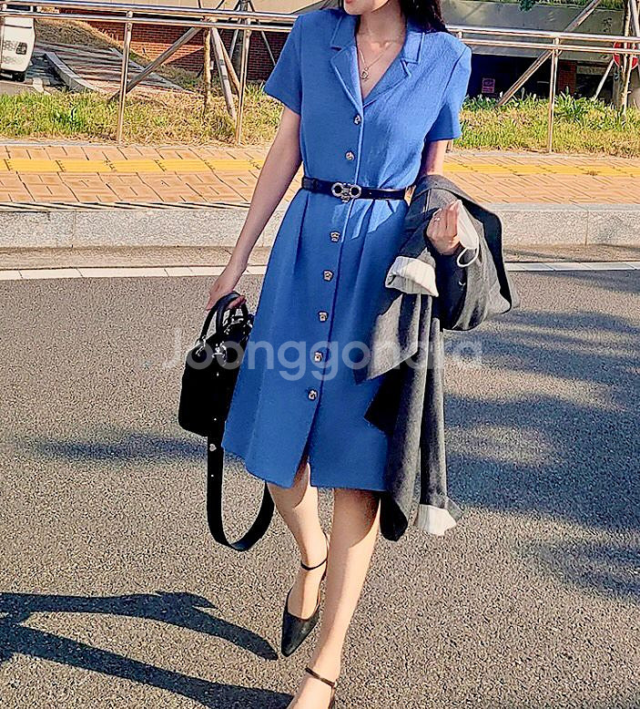 ST.JOHN 세인트존 센존 니트원피스 카라원피스--8