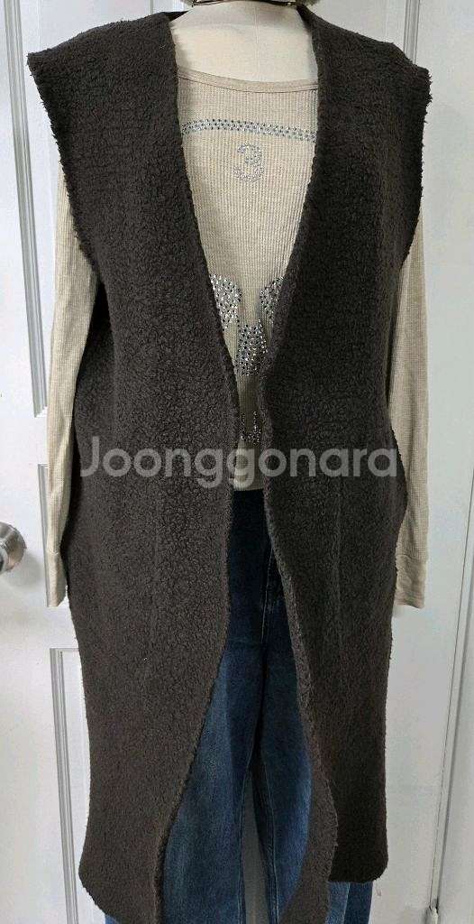 한섬 시스템 브라운 롱베스트--1