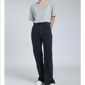 PVCS 플레인와이드데님 블랙 xs 롱