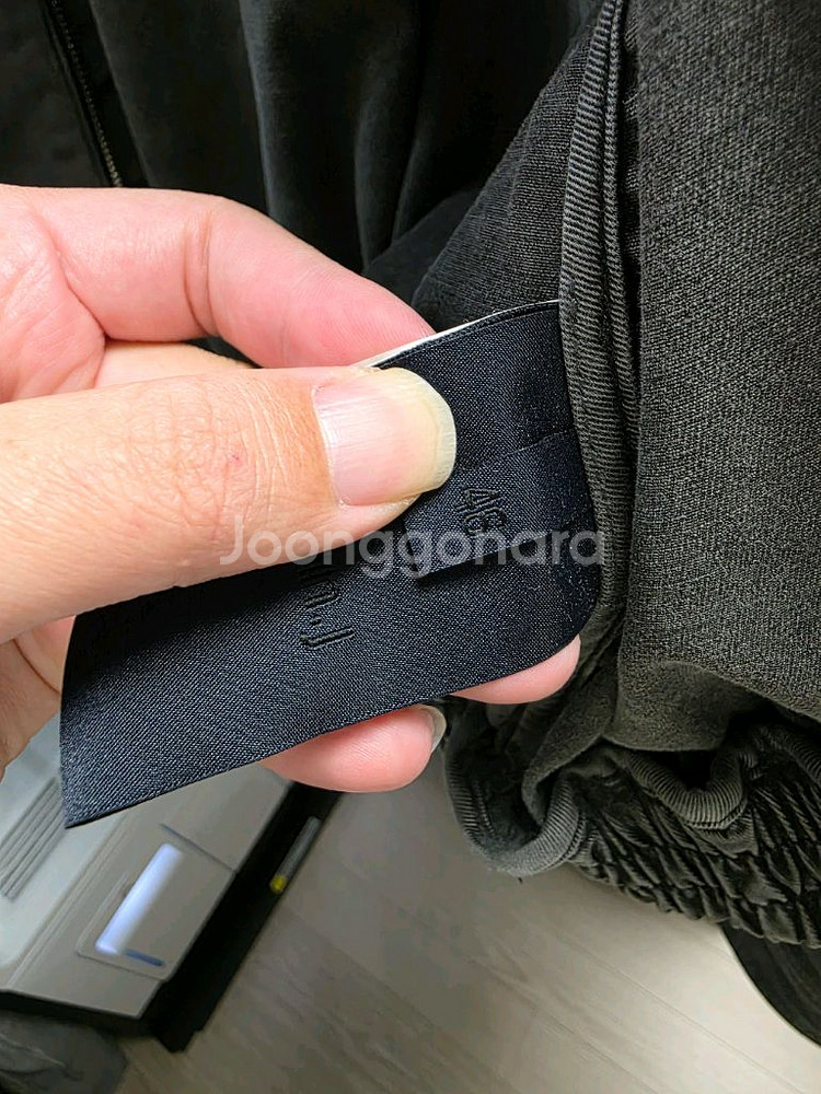 준지 21FW 가먼트 다잉 크롭 블루종 자켓--1