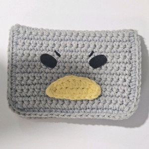 급전)안녕자두야 꼬꼬 타조 뜨개 핸드메이드 카드지갑