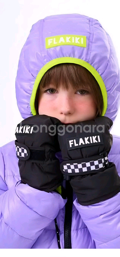 플라키키 퍼플 패딩 12y+패딩크로스백 새상품--1