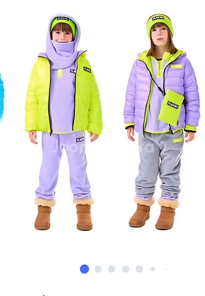 플라키키 퍼플 패딩 12y+패딩크로스백 새상품--0