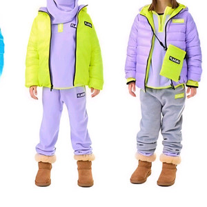 플라키키 퍼플 패딩 12y+패딩크로스백 새상품