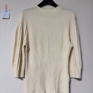 타임 칠부 진주 니트