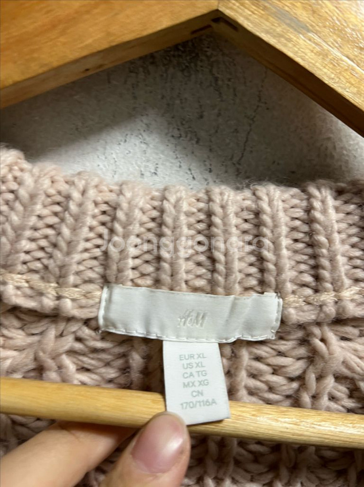 66 H&M 루즈핏 크롭 가디건--2