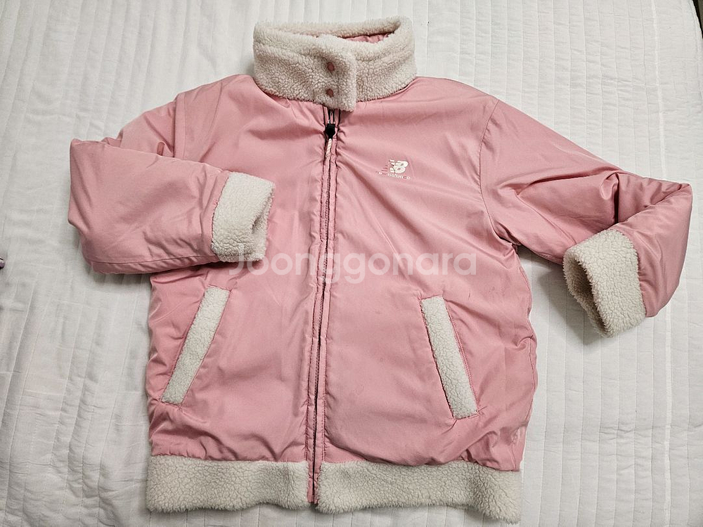 뉴발란스 키즈 뽀글이 후리스 리버시블 점퍼 140--2