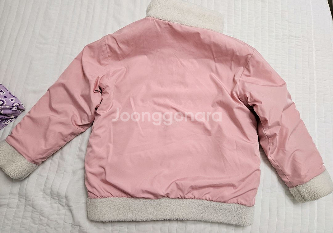 뉴발란스 키즈 뽀글이 후리스 리버시블 점퍼 140--7