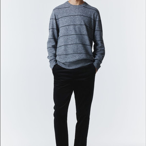 띠어리 THEORY 메리노울 스트라이프 니트 L사이즈