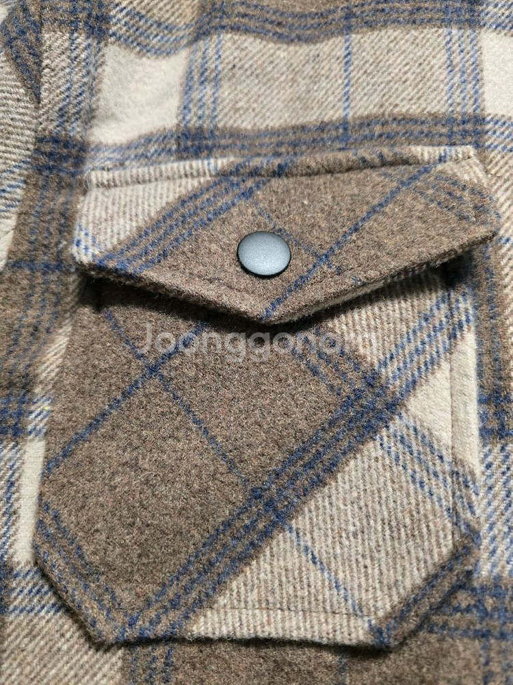 JACHS NY 남성 울 블렌디드 셔츠 자켓 코트--3