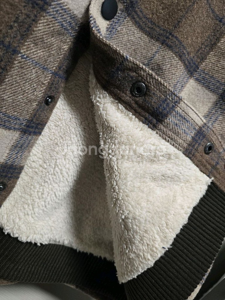 JACHS NY 남성 울 블렌디드 셔츠 자켓 코트--2