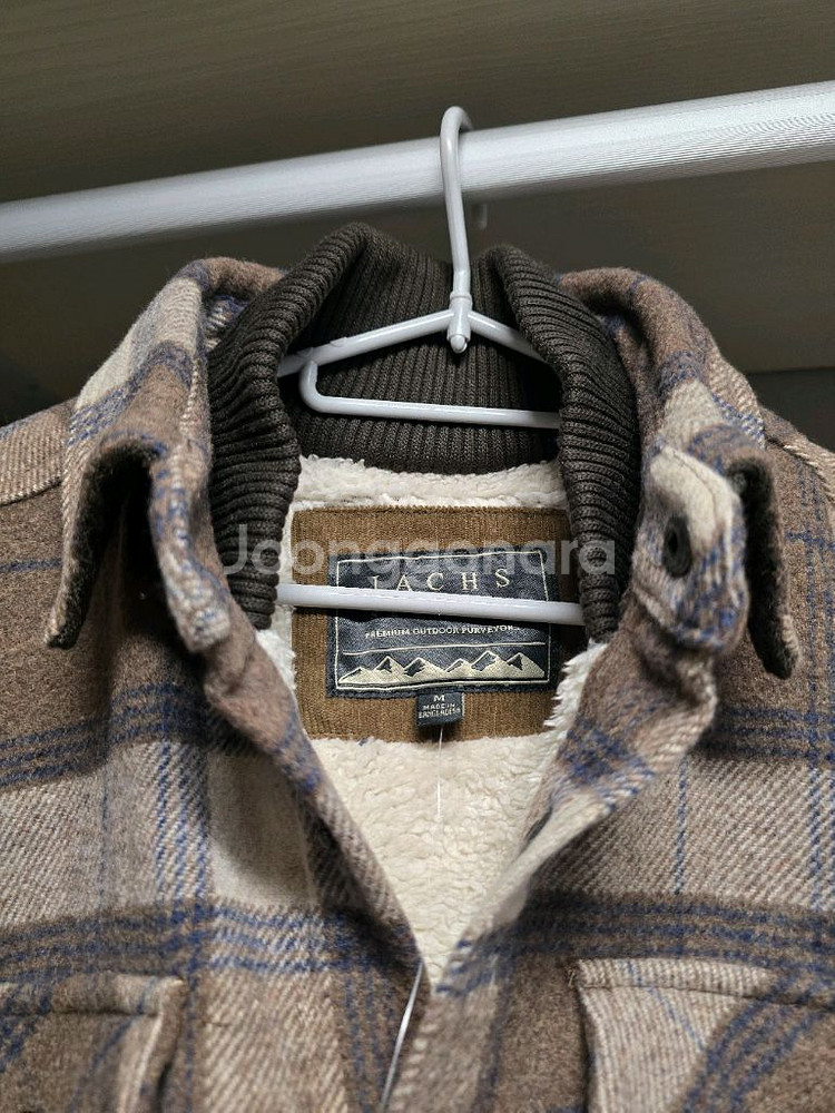 JACHS NY 남성 울 블렌디드 셔츠 자켓 코트--4