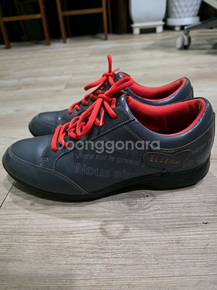 ELLE GOLF 여성가죽 골프화 245mm--0