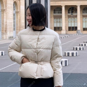 어라운드율 코코구스패딩 아이보리 20만