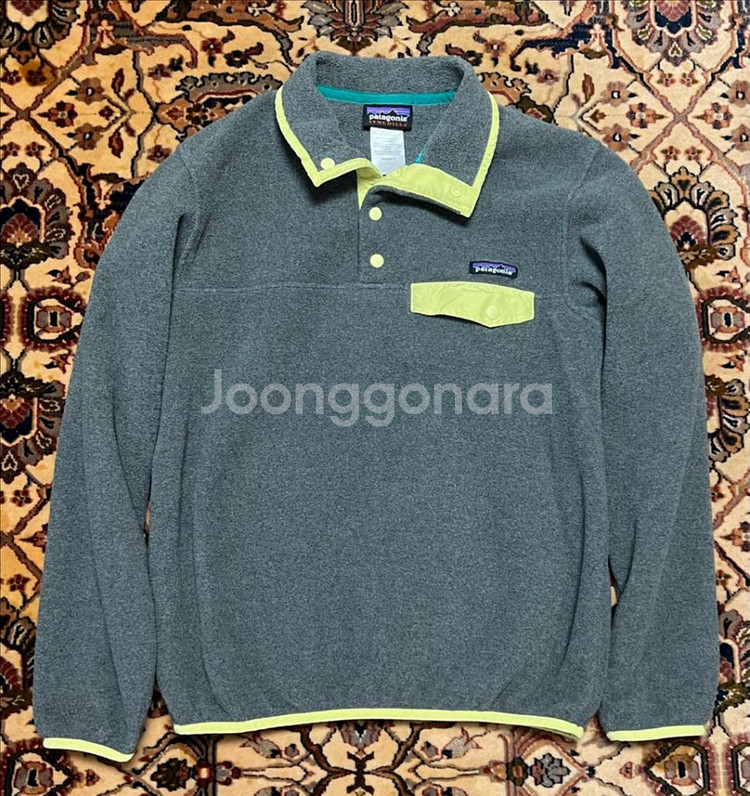 파타고니아 신칠라 그레이/옐로우 후리스 우먼스S--4