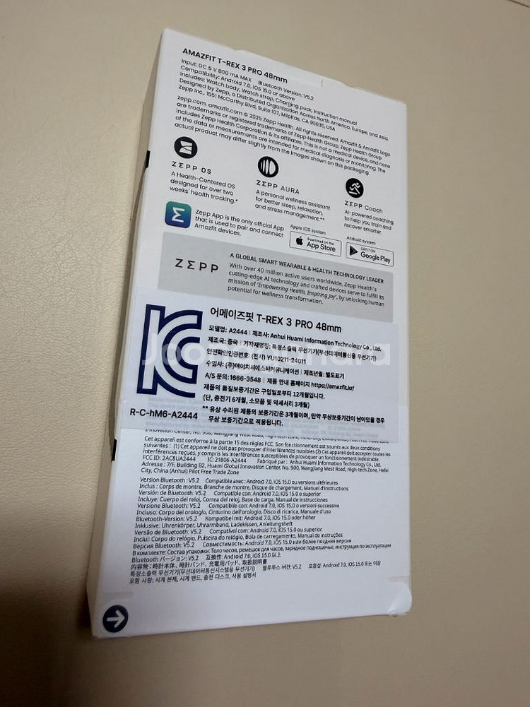어메이즈핏 티렉스3 프로 48미리 (미개봉)--1