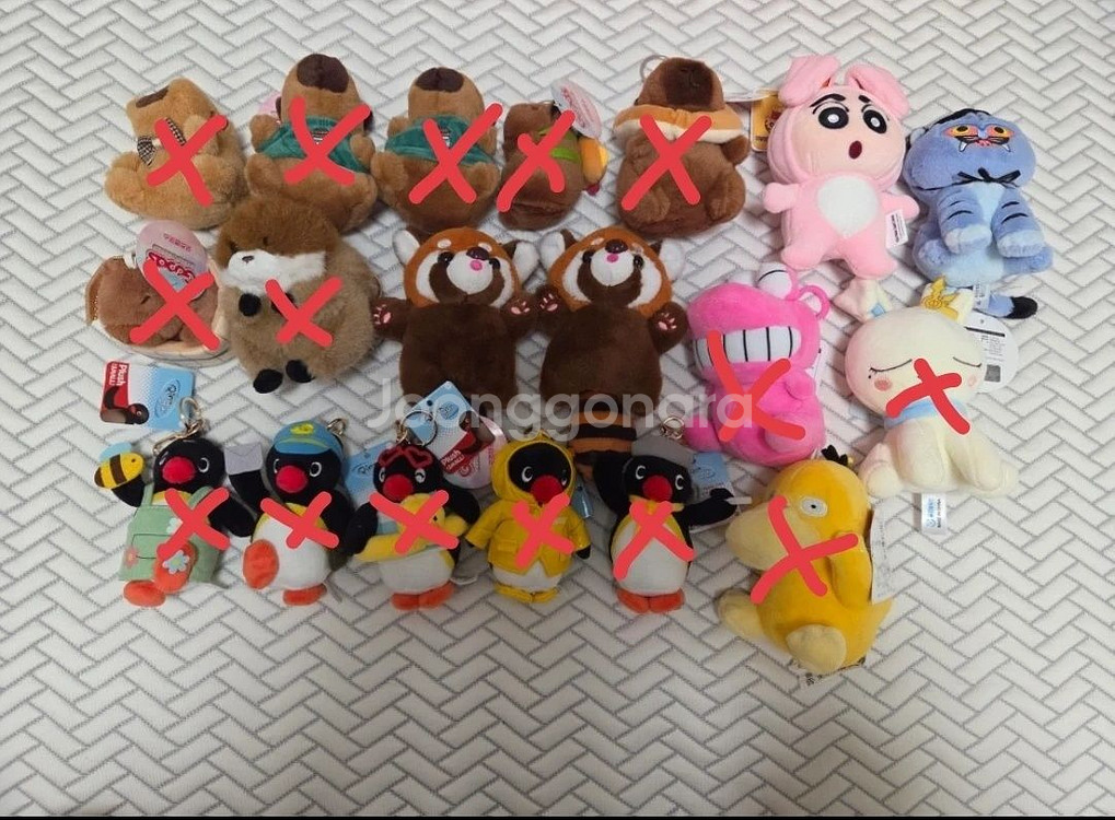 다양한 캐릭터 인형 및 키링 판매--1