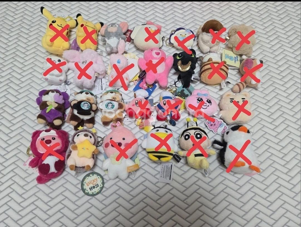 다양한 캐릭터 인형 및 키링 판매--0