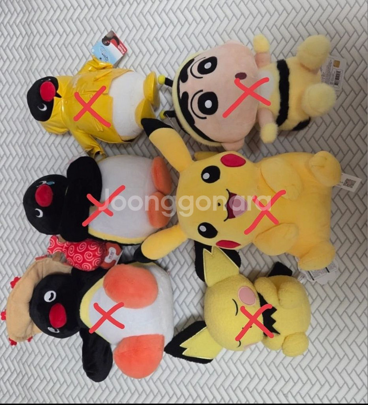 다양한 캐릭터 인형 및 키링 판매--5