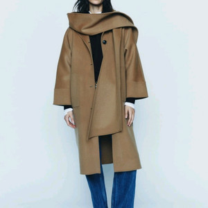 자라 ZW 울 더블 페이스드 코트 XS-s