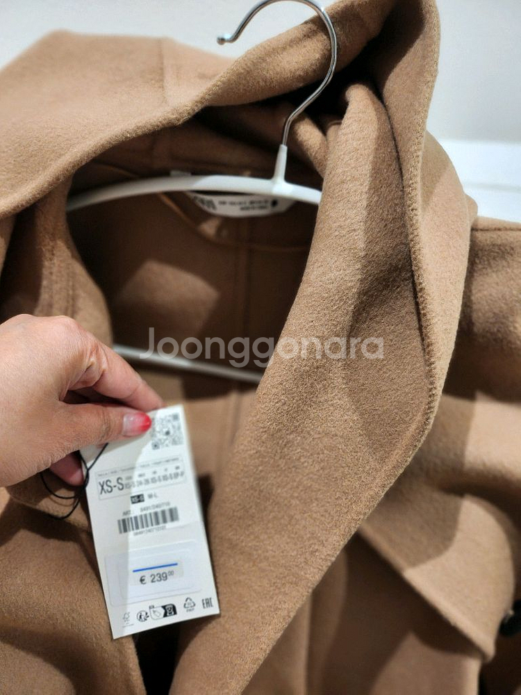 자라 ZW 울 더블 페이스드 코트 XS-s--6