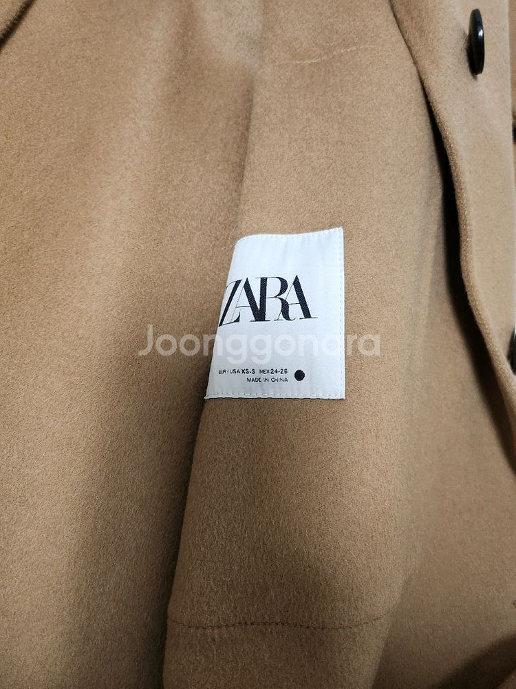 자라 ZW 울 더블 페이스드 코트 XS-s--8
