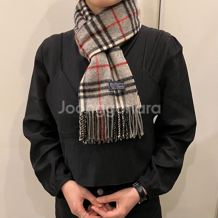 [정품] 버버리 그레이 노바체크 램스울 머플러 (bur--0