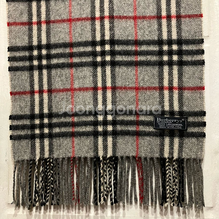 [정품] 버버리 그레이 노바체크 램스울 머플러 (bur--3