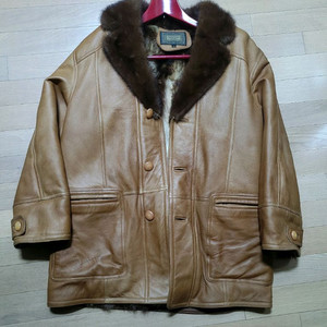 리얼밍크 리얼양가죽 리얼양털내피 남자 무스탕 100