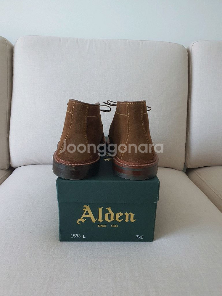 알든 1593L (1493) 처카 부츠 스웨이드--5