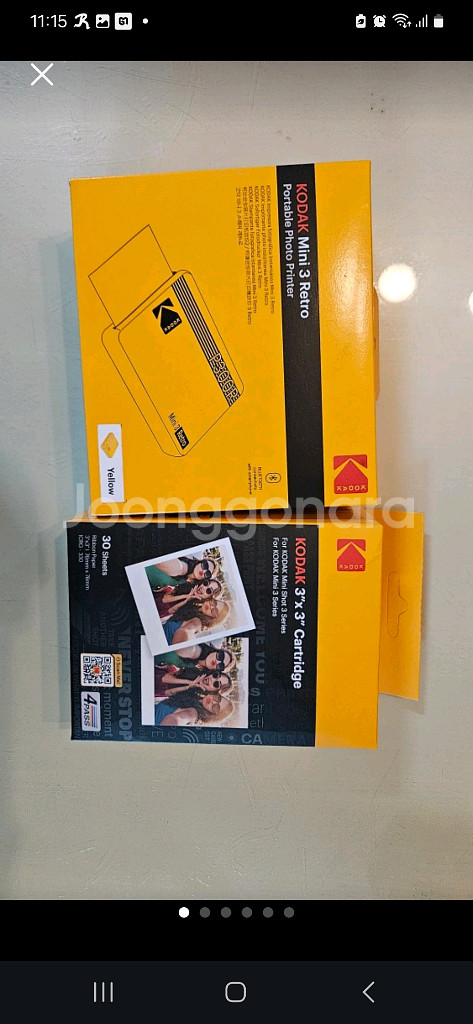 코닥 Mini3 Retro 포토프린터 새상품 인화지세트--0