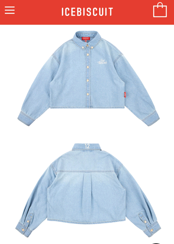 아이스비스킷 크롭셔츠 155--0