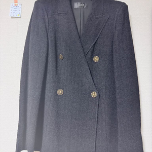 타임 더블버튼 트위드 자켓