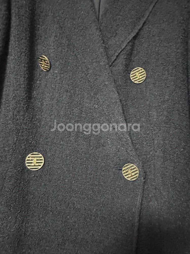 타임 더블버튼 트위드 자켓--1