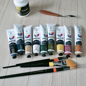 아크릴 붓 나이프 신품급