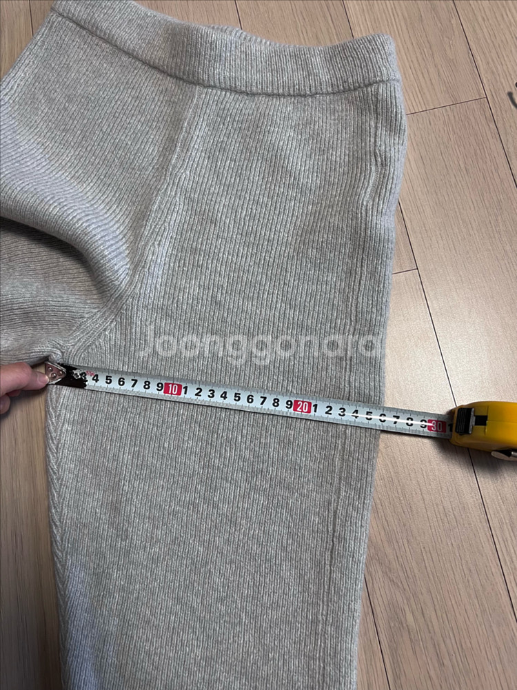 23년 오버듀플레어 메리노울바이커팬츠라쿤캐시미어니트바지--11