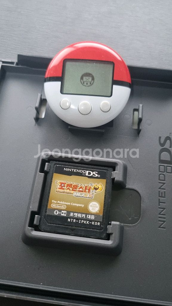 닌텐도 DS 포켓몬스터 하트골드+곽팩+설명서 포켓워커--1