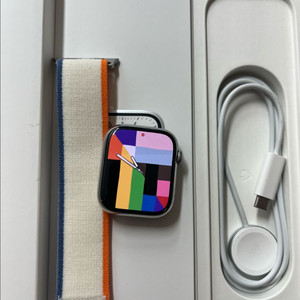 애플워치7스테인리스 45mm 실버