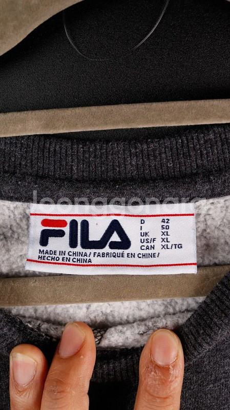 [XL] 휠라 자수 기모 맨투맨--1