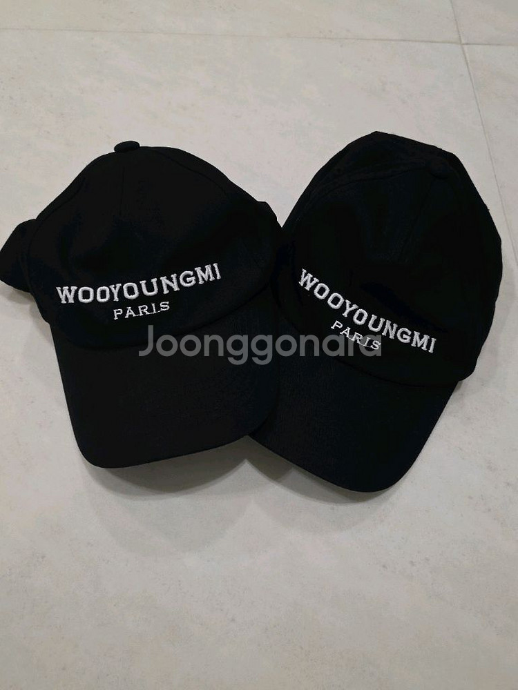 우영미 자수 볼캡 모자--0