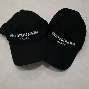 우영미 자수 볼캡 모자