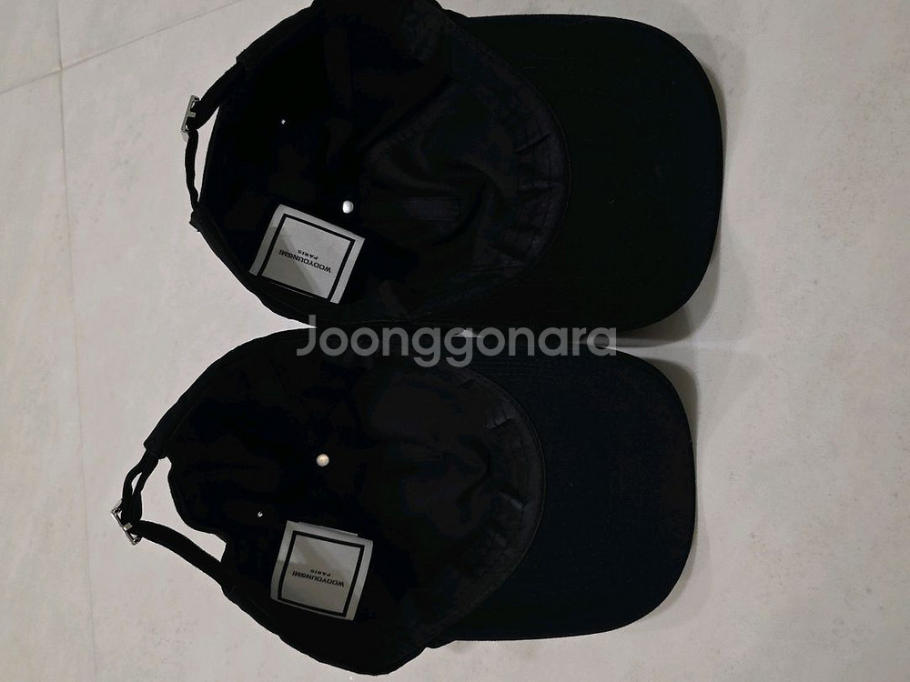 우영미 자수 볼캡 모자--1