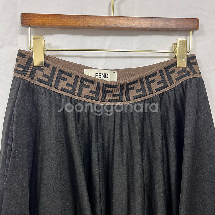 펜디(FENDI) FF 로고 밴딩 스커트--3